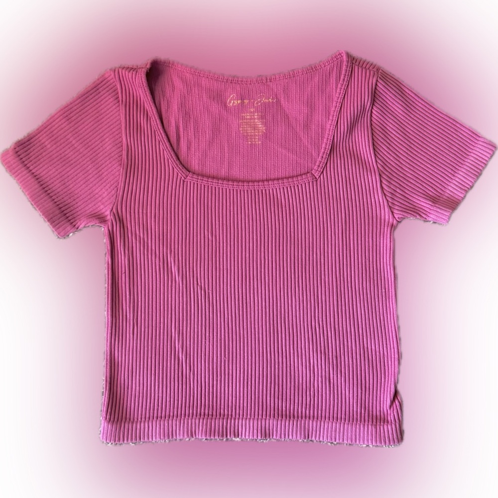 Gypsy and Jade Tight Ribbed Crop Top, Women’s Size XS/S
